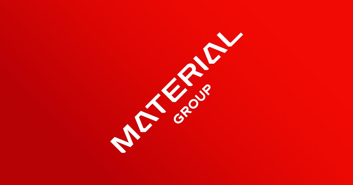 Material Group office signage in Tokyo