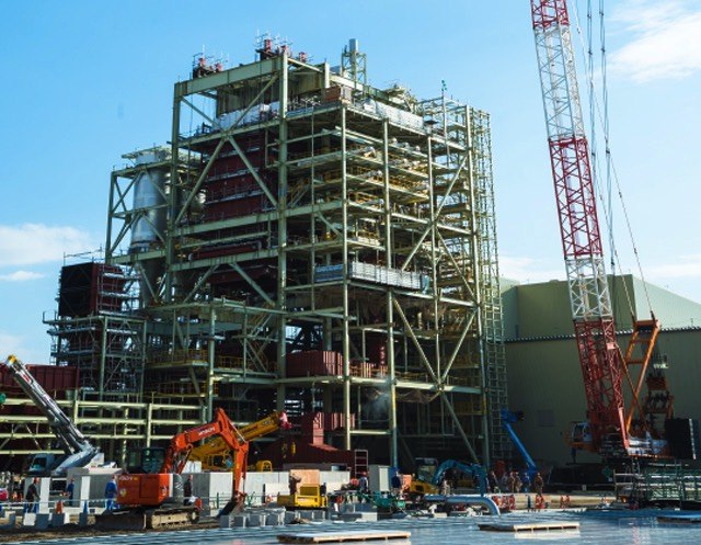 Thermal power plant piping and industrial plant construction