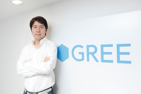 GREE Holdings, Inc. office building signage in Tokyo