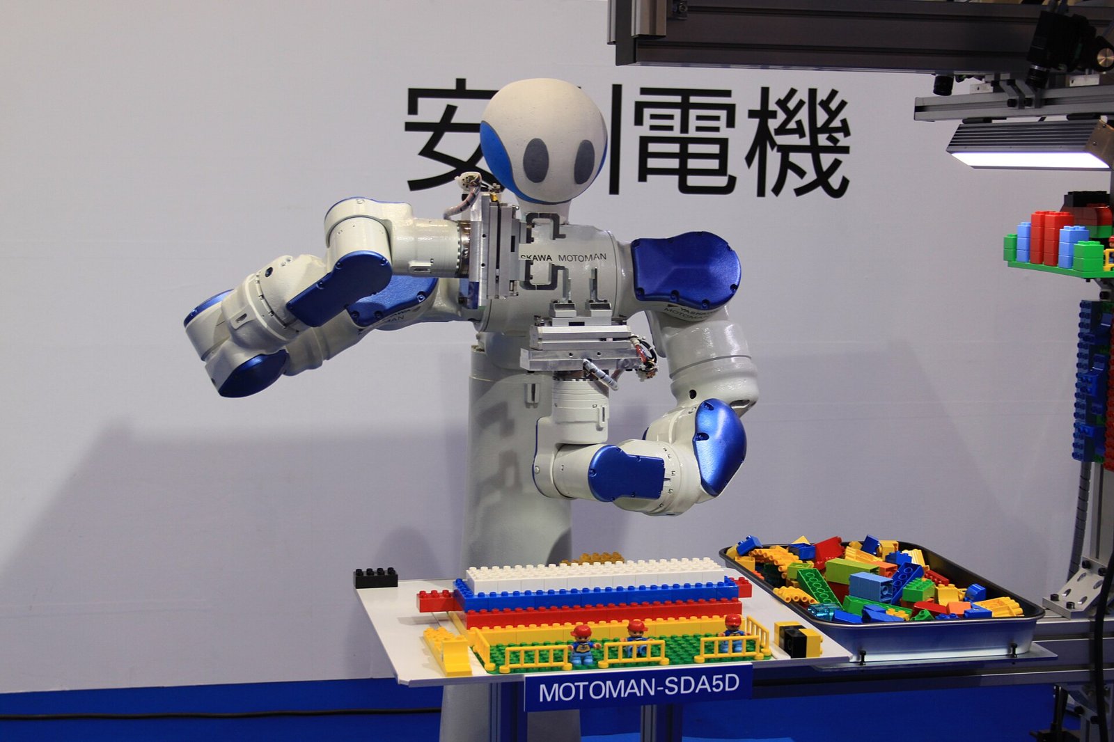 Yaskawa Electric industrial robots on an automated line