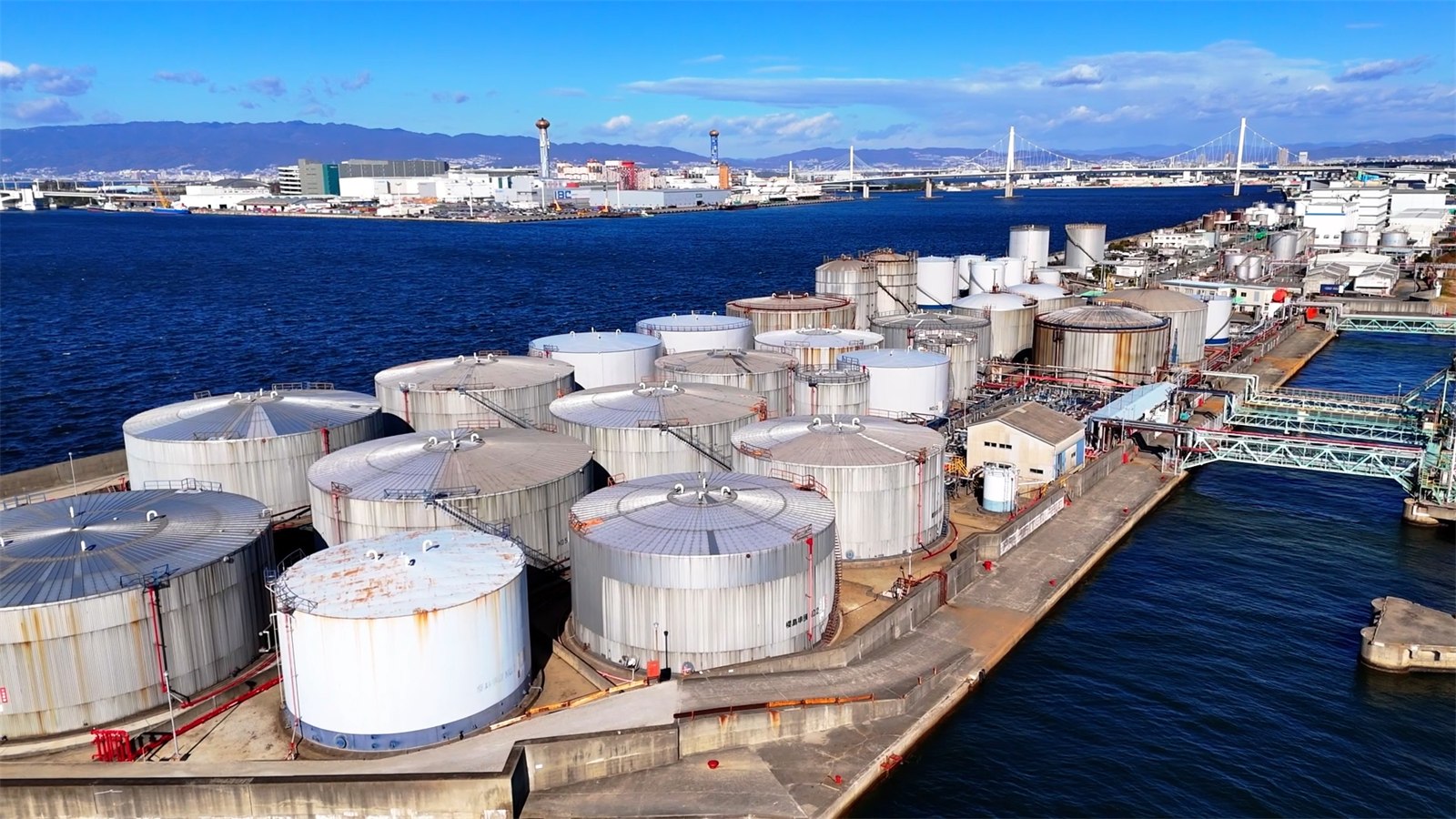 Sakurajima Futo port and warehouse facility