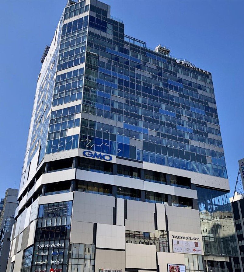 GMO Internet Group tower in Shibuya, Tokyo — GMO Payment Gateway is Japan's largest online-payment processor
