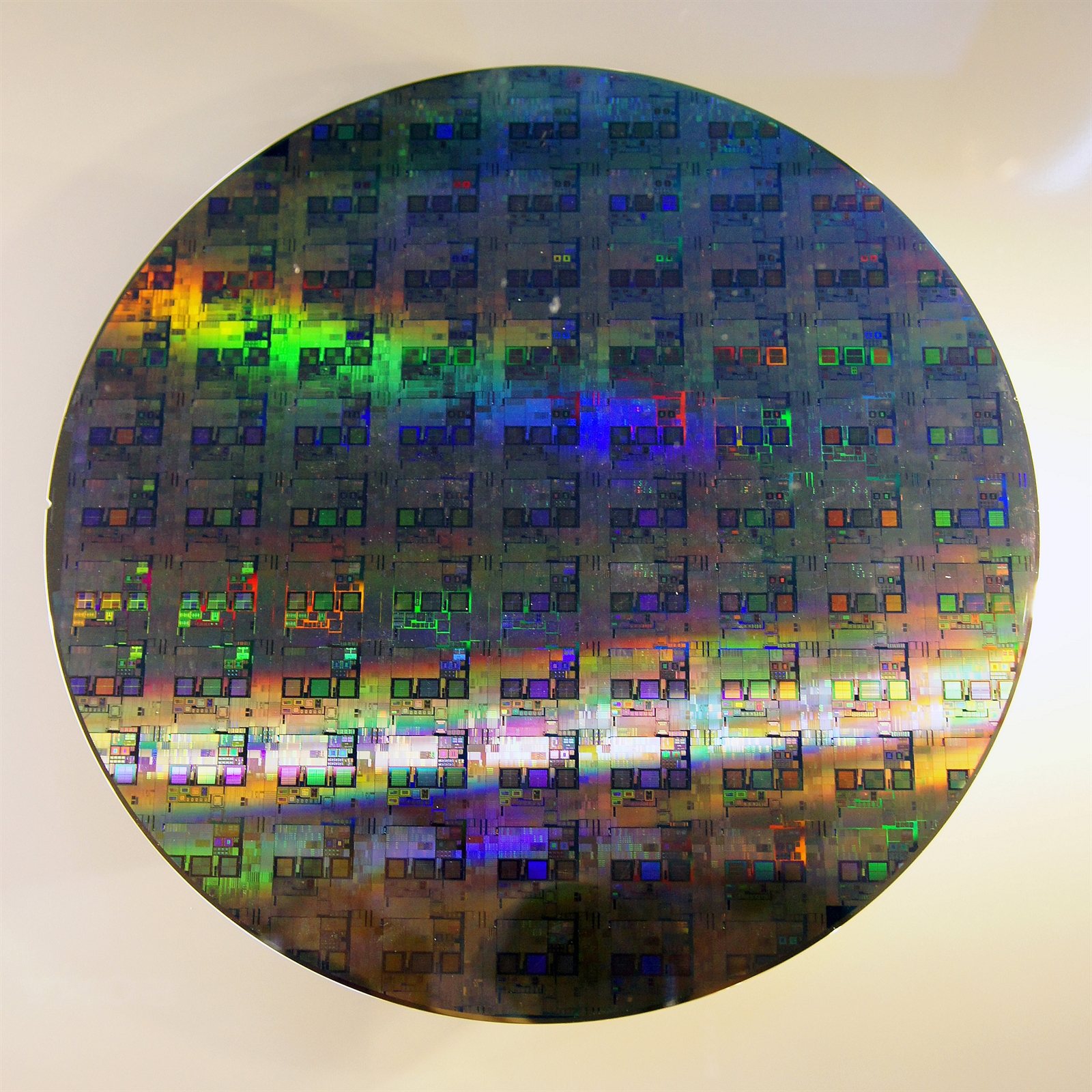Silicon wafer representing semiconductor precursor materials